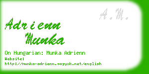 adrienn munka business card